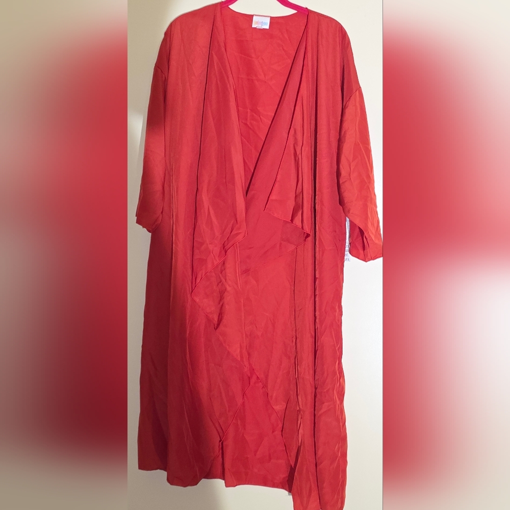 LuLaRoe Deep Red Kimono